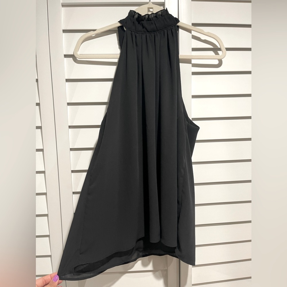 Halter high neck blouse